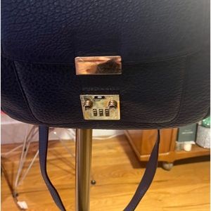 Trussardi authentic Blue 100% Italian Leather purse